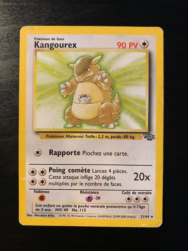 Carte pokémon kangourex - carte, :