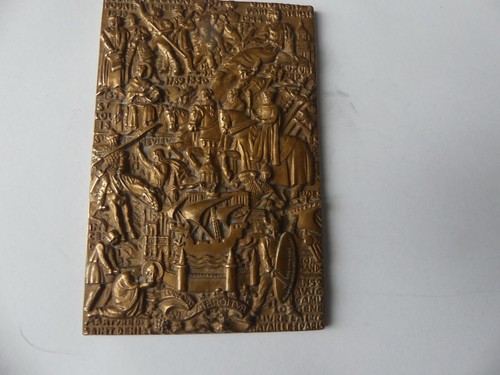 Medaille plaque bronze - medaille,