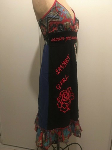 Robe longue bretelles bleu