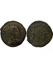 Rome Empire Constance II - Nummus, Soldats, deux étendards - 332 Arles