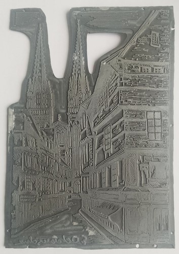 Gravure plaque imprimerie - gravure,