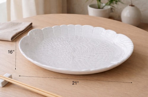 Deltis stoneware large white - stoneware,,