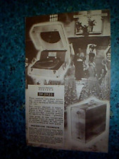Publicité  tract tourne disque Ducretet Thomson annèe 1950