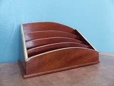 ANCIEN RANGE COURRIER en ACAJOU à COMPARTIMENTS ( PORTE-LETTRES )