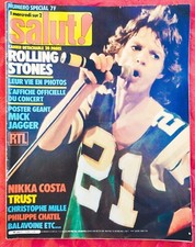MAGAZINE SALUT ! 175 DE 1982 SANS POSTER SPECIAL ROLLING STONES TRUST  BALAVOINE