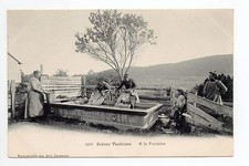 SUISSE SWITZERLAND Canton de VAUD scenes vaudoises à la fontaine lavage du linge