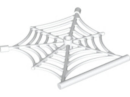 Lego 90981 white spider web - white,