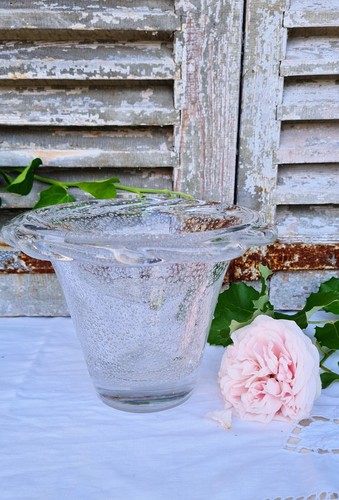 Ancien vase verre - vase, souffle