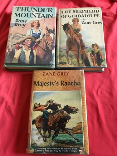 Vintage zane grey - grey, books