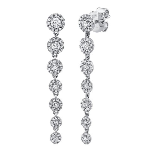 Diamant pendantes boucles - diamant,