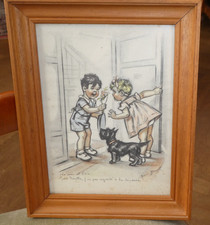 Dessin gravure Germaine BOURET