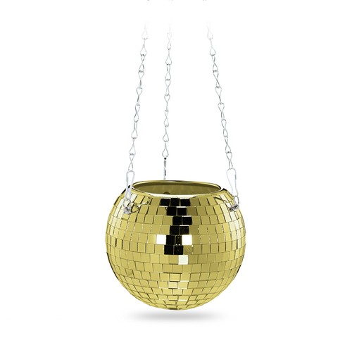 Pot fleurs boule disco - de,