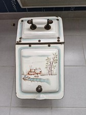 RARE CHARBONNIERE  EMAILLÉ