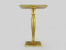 Console, guéridon table d'appoint en bois doré plateau miroir biseauté. 70 80