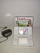CONSOLE NINTENDO DS LITE BLANC + POWER SUPPLY + JEU LEA MAITRESSE FONCTIONNE