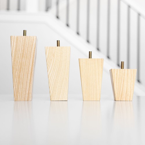 Square furniture legs set - square,
