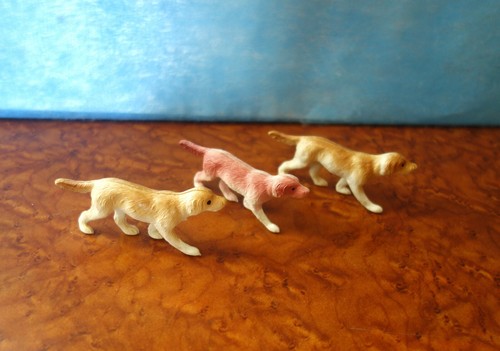Rare jouets celluloïd chiens - rare,