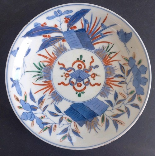 Ancienne assiette blanc bleu - ancienne,