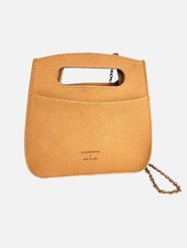 Sac à main Nat & Nin x My Little Box Camel / Daim avec Chaîne Vintage