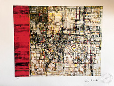 Lithographie Maria Helena Vieira Da Silva. Certificat.  28x38cm. Edition de 150