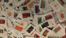 Vrac 500 timbres de France sur