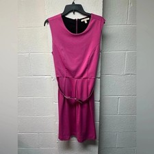 Elegant pink sleeveless dress - pink,