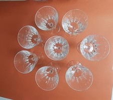 8 verres à vin blanc cristal
