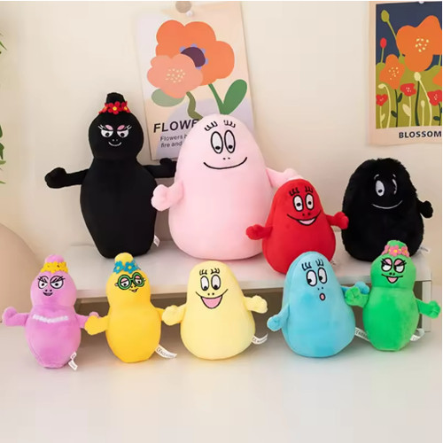 Cartoon barbapapa plush toy - cartoon,