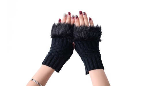Gants fausse fourrure ladies - gants,