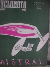 CNC moteur MISTRAL + SALON moto BRUXELLES 1954