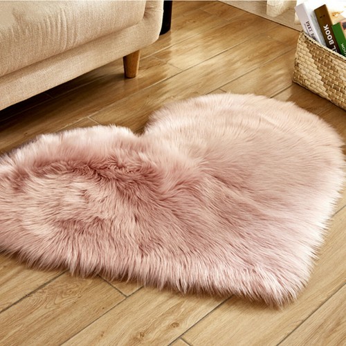 Forme coeur tapis faux - forme, de