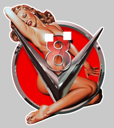 Pinup usa big block hot - big,