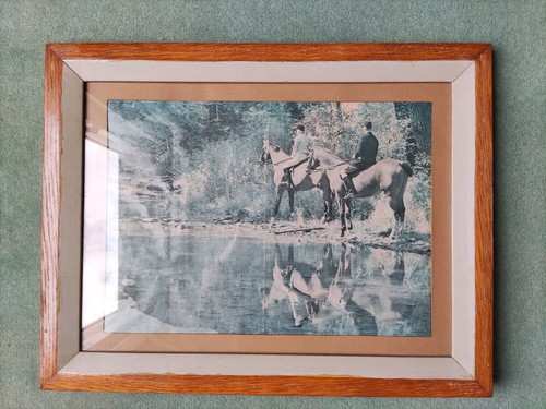 Sous verre cadre - verre,, bois