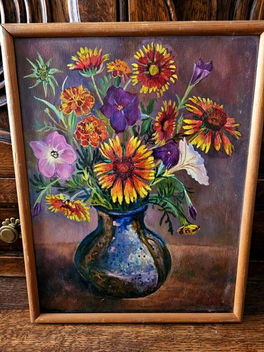 Vintage huile sur planche - vintage,huile,