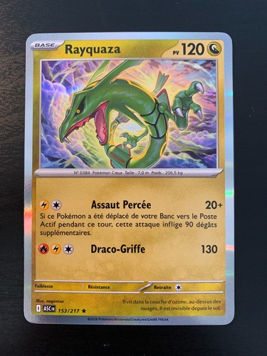 Carte pokémon holo rayquaza - pokémon,