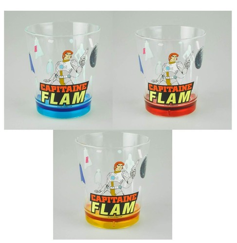 Verre plastique capitaine flam - verre,