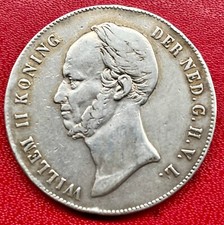 2 1/2 GULDEN 1847 WILLEM II ARGENT PAYS BAS  (160)