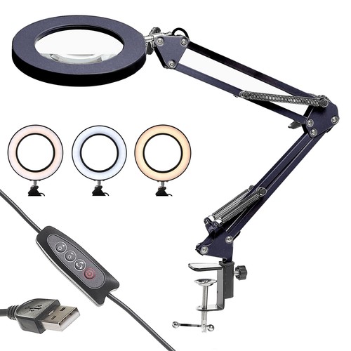 Lampe table avec - lampe, loupe