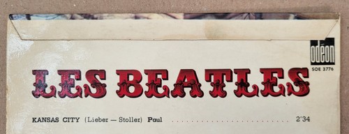 Les beatles kansas city ep - beatles,