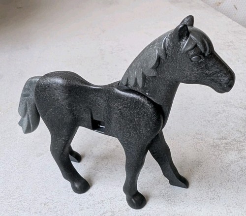 Playmobil cheval gris - playmobil, fonce