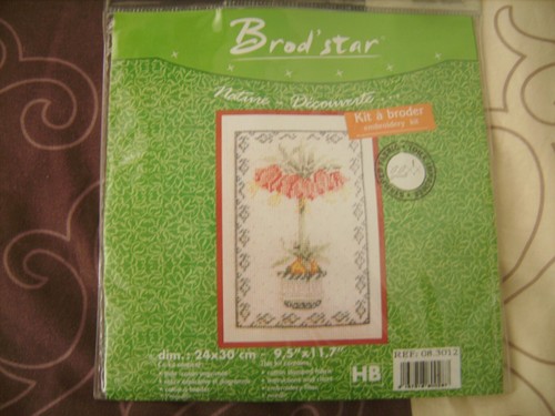 Kit broderie point croix - au,