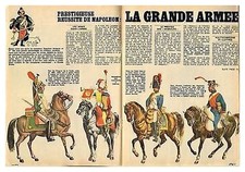 1969 : Document (Ref T 1073) : UNIFORME LA GRANDE ARMEE NAPOLEON ( 3 pages)