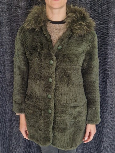 Manteau court vert vraie - manteau, vert,