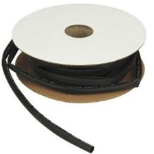 Housse thermorétractable 25,7 mm noir rouleau boîtier 3 mètres