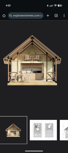Deluxe two story safari - safari, tent