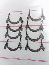 8 poignées bronze ameublement meuble commode