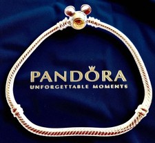 bracelet pandora disney 100 ans  poinçon  s925 ale + pochette 17 cms