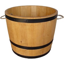 Pot de fleurs en bois