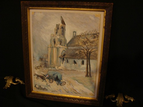 Tableau fontenoy bombardé - tableau,