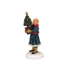 Lemax Petite Fille Avec Arbre de Noël - The Moindre Tree COD 32726 Village